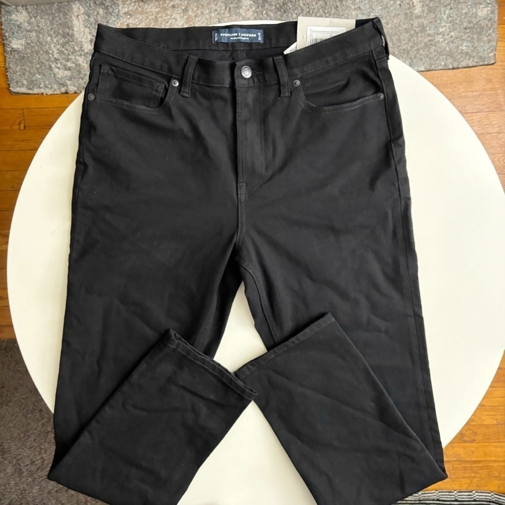 Everlane Uniform Men’s Relaxed Straight Fit Stretch Jean 32x32 Black New